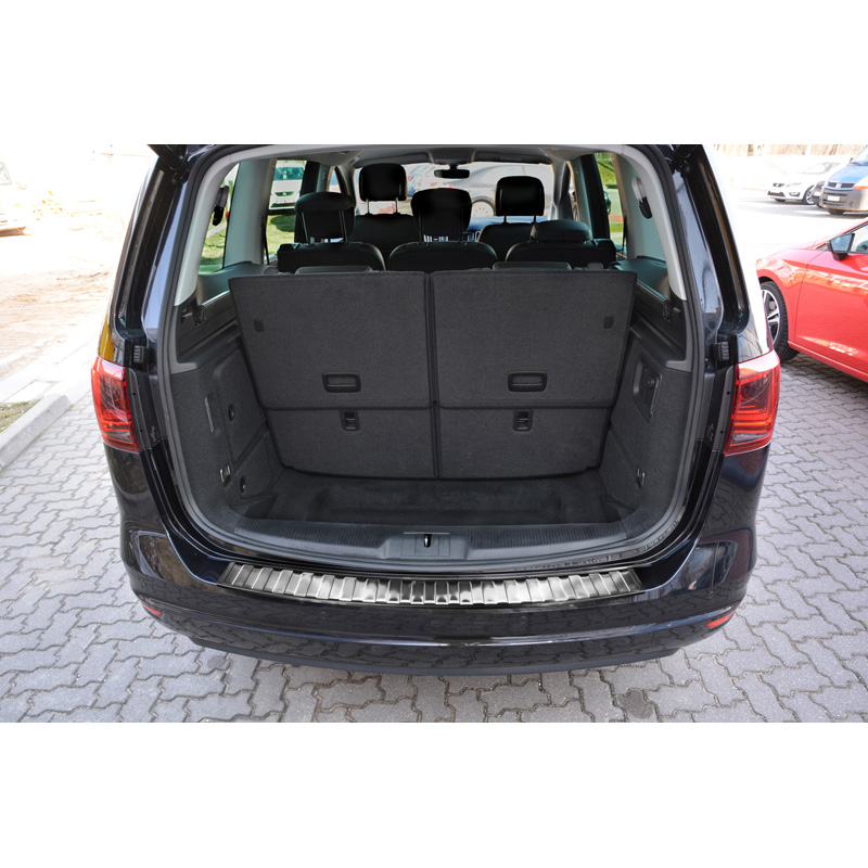 RVS Achterbumperprotector  Seat Alhambra II / Volkswagen Sharan II 2010- 'Ribs'
