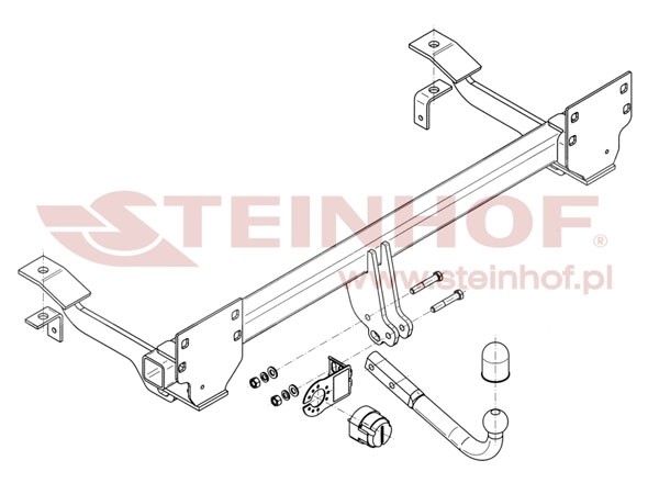 Trekhaak Land Rover Range Rover (L322) (Vogue) 05/2005-2012