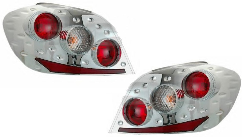 Taillights Peugeot 307 chome 3D