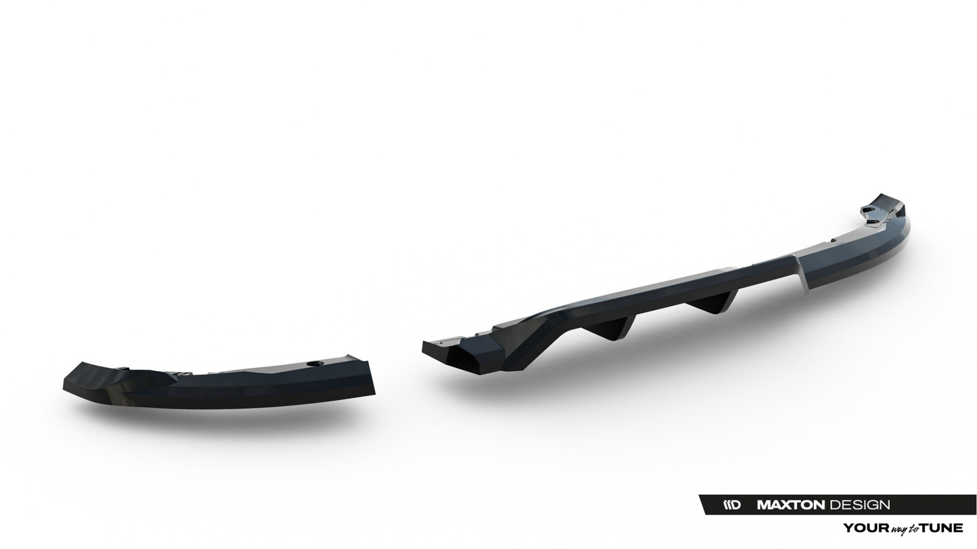 Achterdiffuser Renault Clio Mk5 Facelift (with vertical bars)