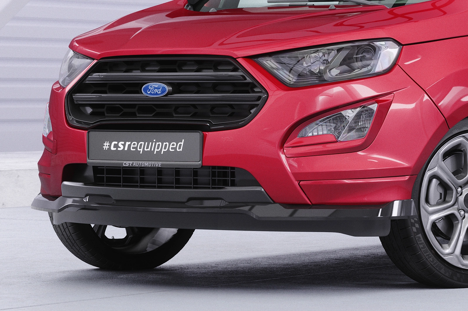 Voorspoiler Ford Ecosport MK2 ST-Line glans zwart