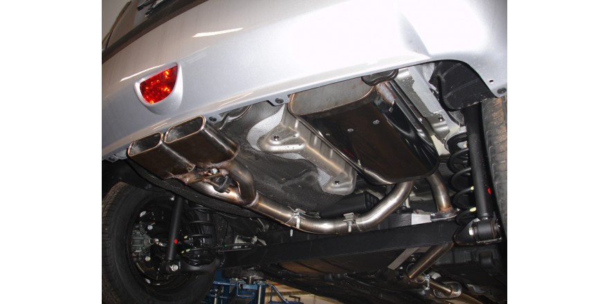 Kia Rio II Einddemper Uitgang midden - 2x130x50 Typ 52 FOX
