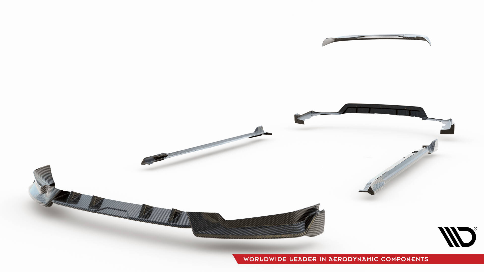 Carbon Fiber Bodykit BMW X5 M-Pack G05 Facelift Maxton Glanzend zwart