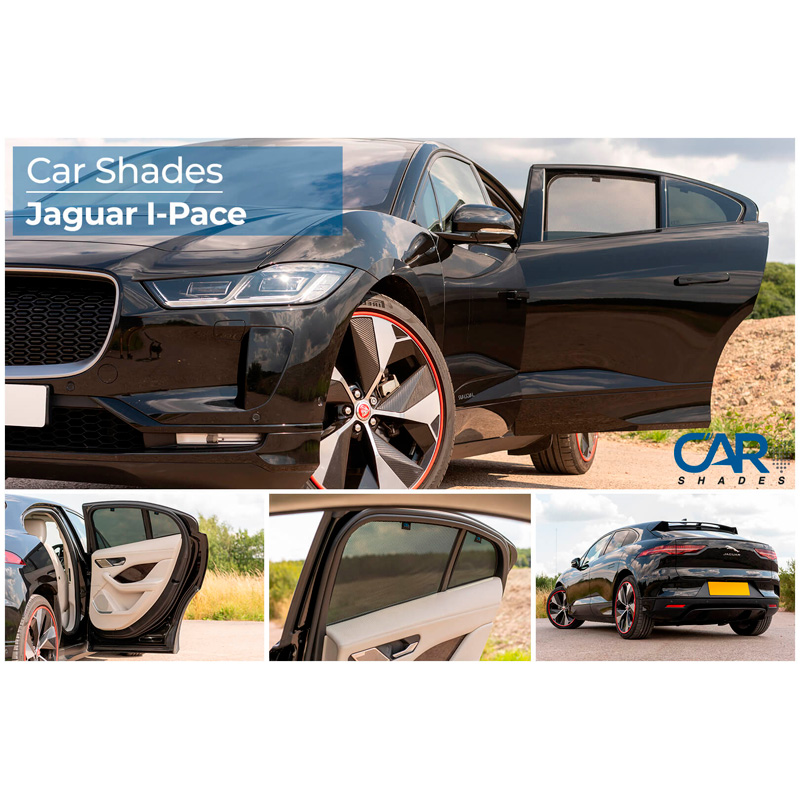 Set Car Shades (achterportieren)  Jaguar I-Pace 2018- (4-delig)