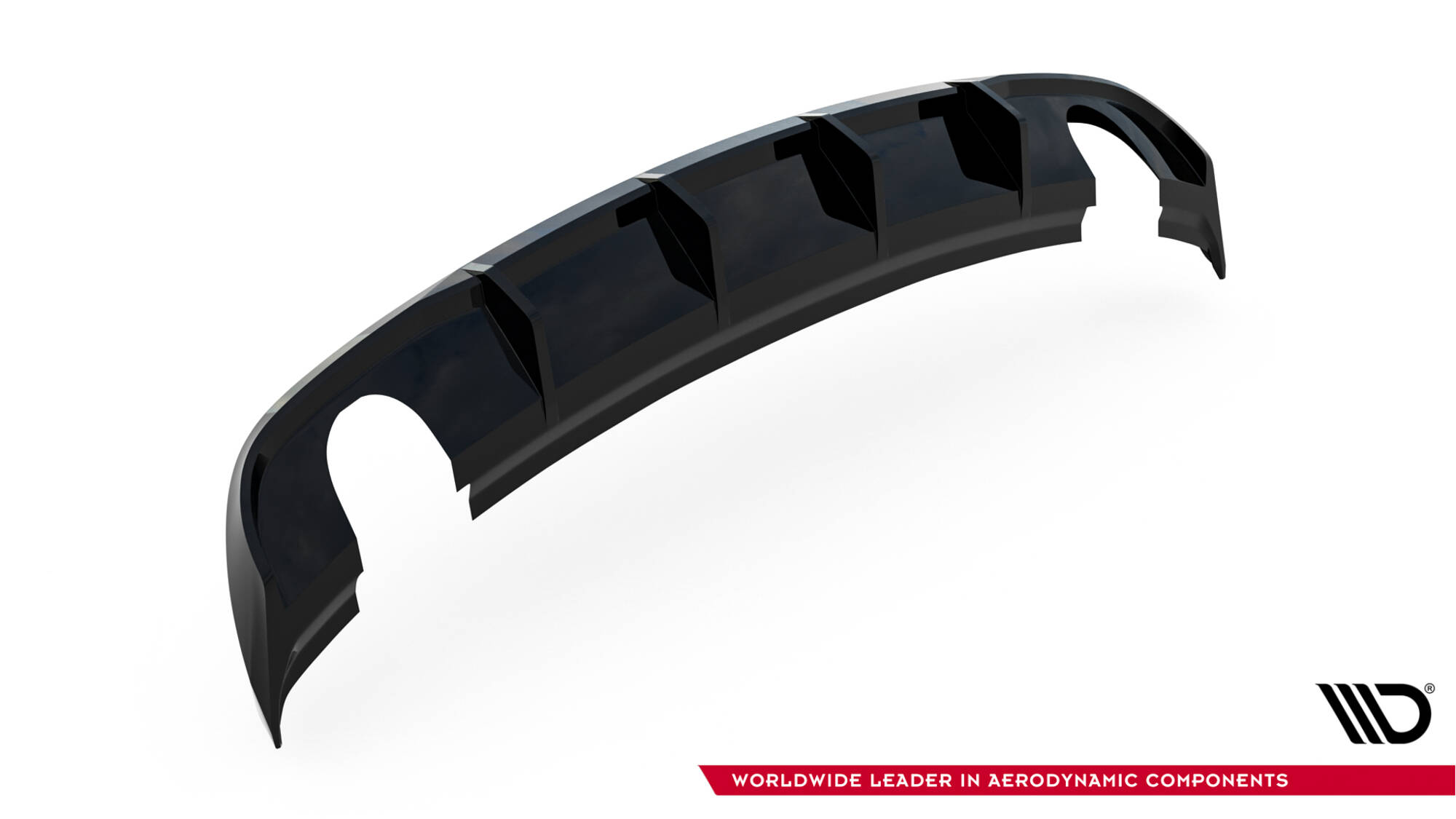 Achter Diffuser passend voor Audi A3 Sedan 8V Facelift Maxton Glanzend zwart