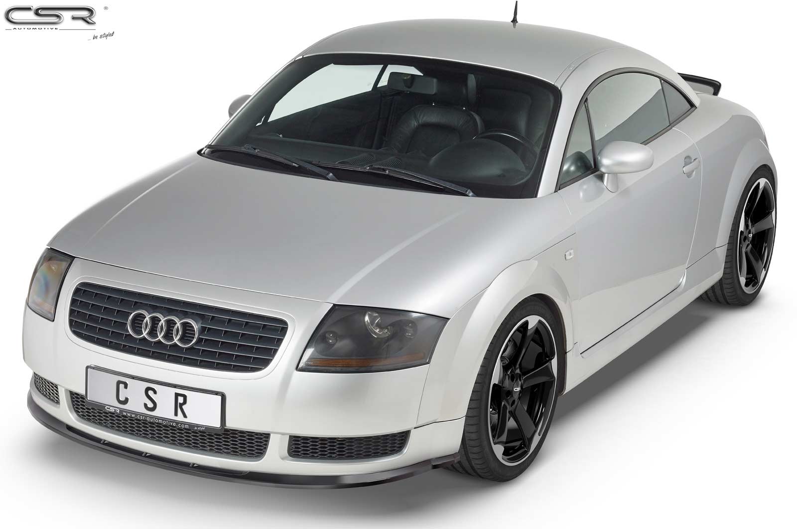 Voorspoiler Audi TT 8N Glans Zwart – 1998–2006