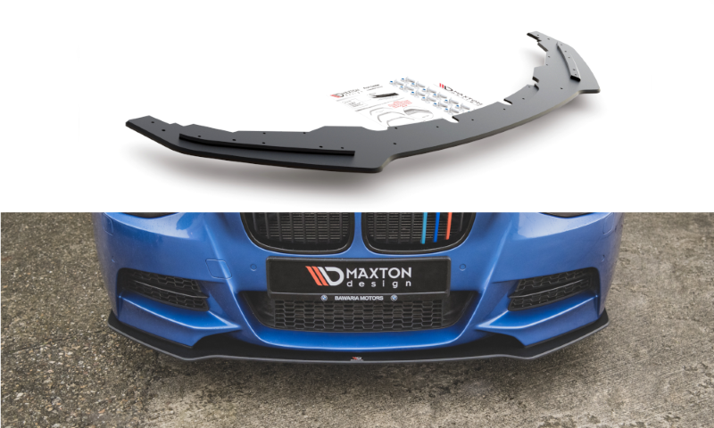 Race voorspoiler BMW 1-Serie M135I F20 Maxton Design zwart