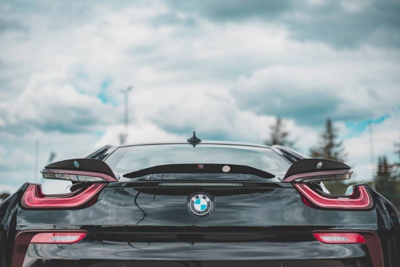 Dakspoiler BMW I8 Glanzend Zwart Maxton