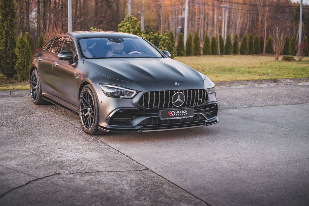 Voorspoiler V2 Mercedes-AMG GT 53 4-Door Coupe Maxton Glans Zwart