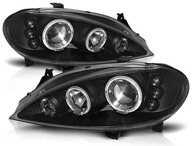Faros Renault Megane 99-02 Angel Eyes negro