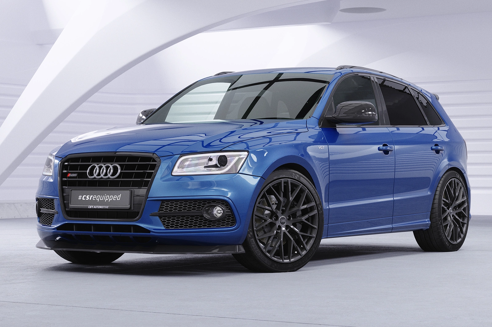 Voorspoiler Audi SQ5 (8R) glans zwart – 2013–2017