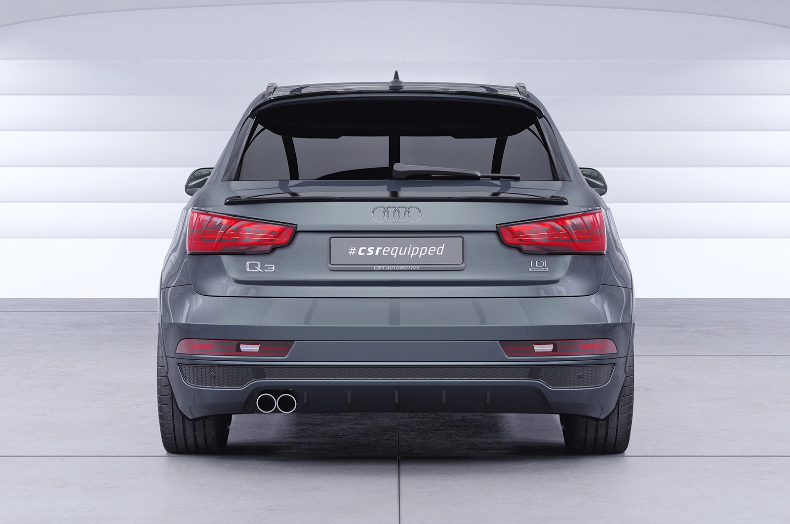 Achterspoiler Audi Q3 8U glans zwart 2011–2018 van CSR Automotive