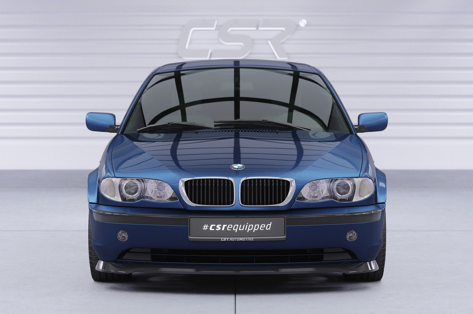 Voorspoiler BMW 3er E46 Limo / Touring glans zwart
