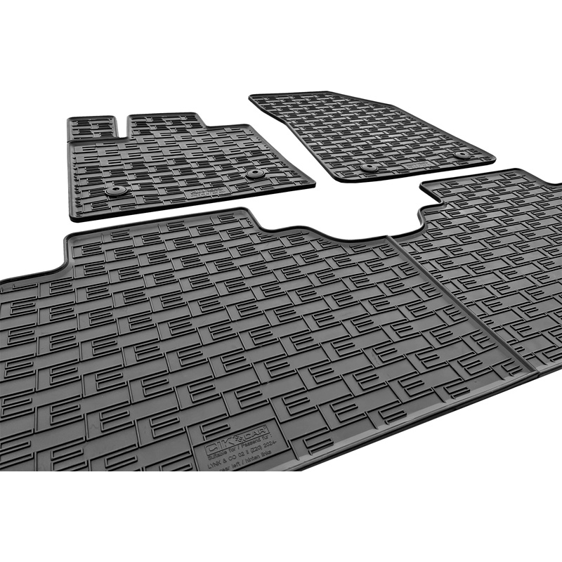 CIKCAR Rubber matten  Lynk & Co 02 2024- (3-delig + montagesysteem)