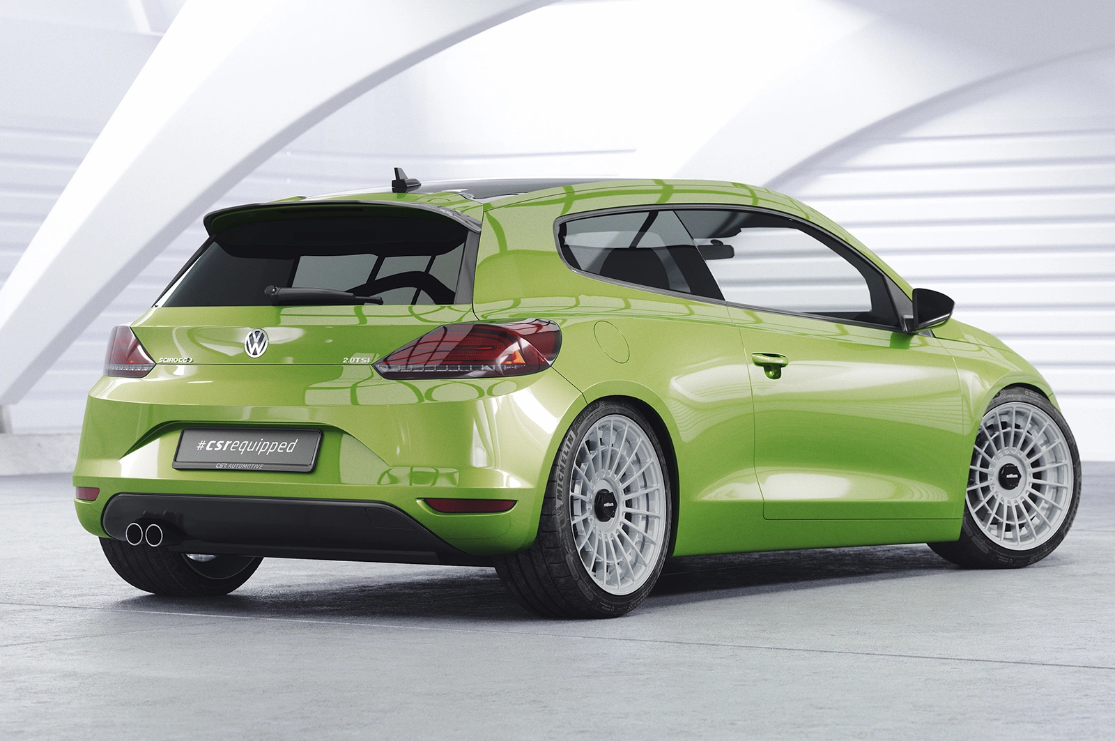 Achterspoiler voor VW Scirocco III R/R-Line Glans Zwart (2014–2017 Facelift) – CSR Automotive