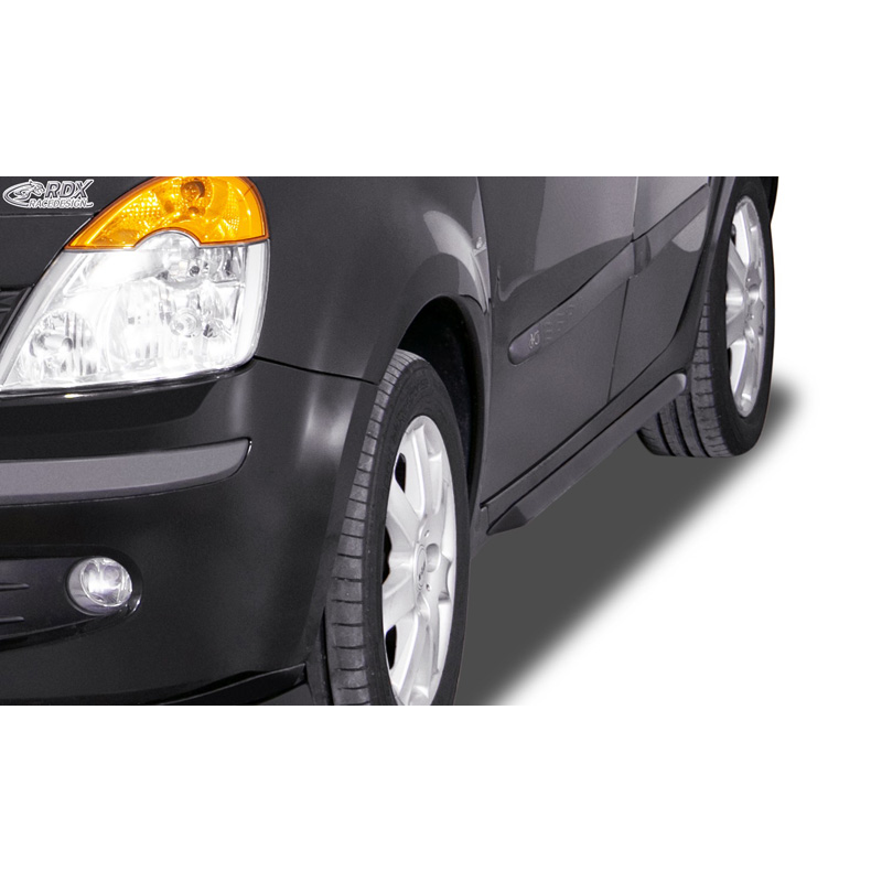 Sideskirts 'Slim'  Renault Modus 2004- (ABS zwart glanzend)