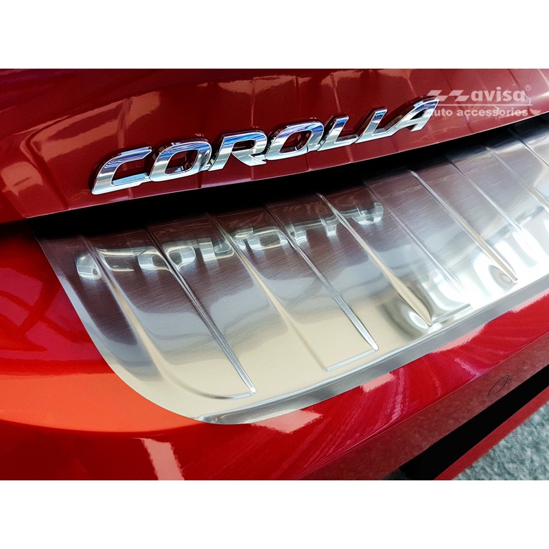 RVS Achterbumperprotector  Toyota Corolla XII HB 2019- (incl. GR-Sport) 'Ribs'