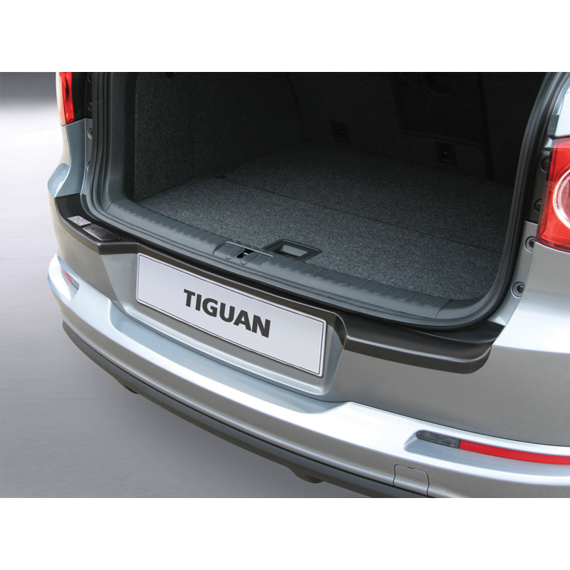 ABS Achterbumper beschermlijst  Volkswagen Tiguan 4x4 2007-2016 (voor modellen met trekhaak) Zwart