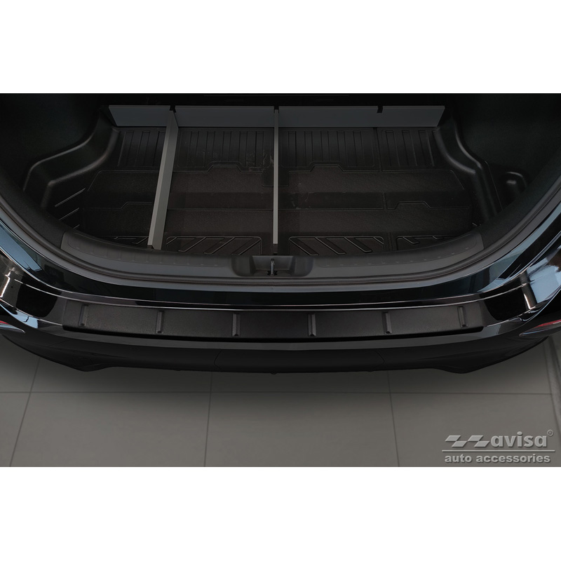 Matzwart RVS Achterbumperprotector  Honda Civic XI HB 2022- 'Ribs'