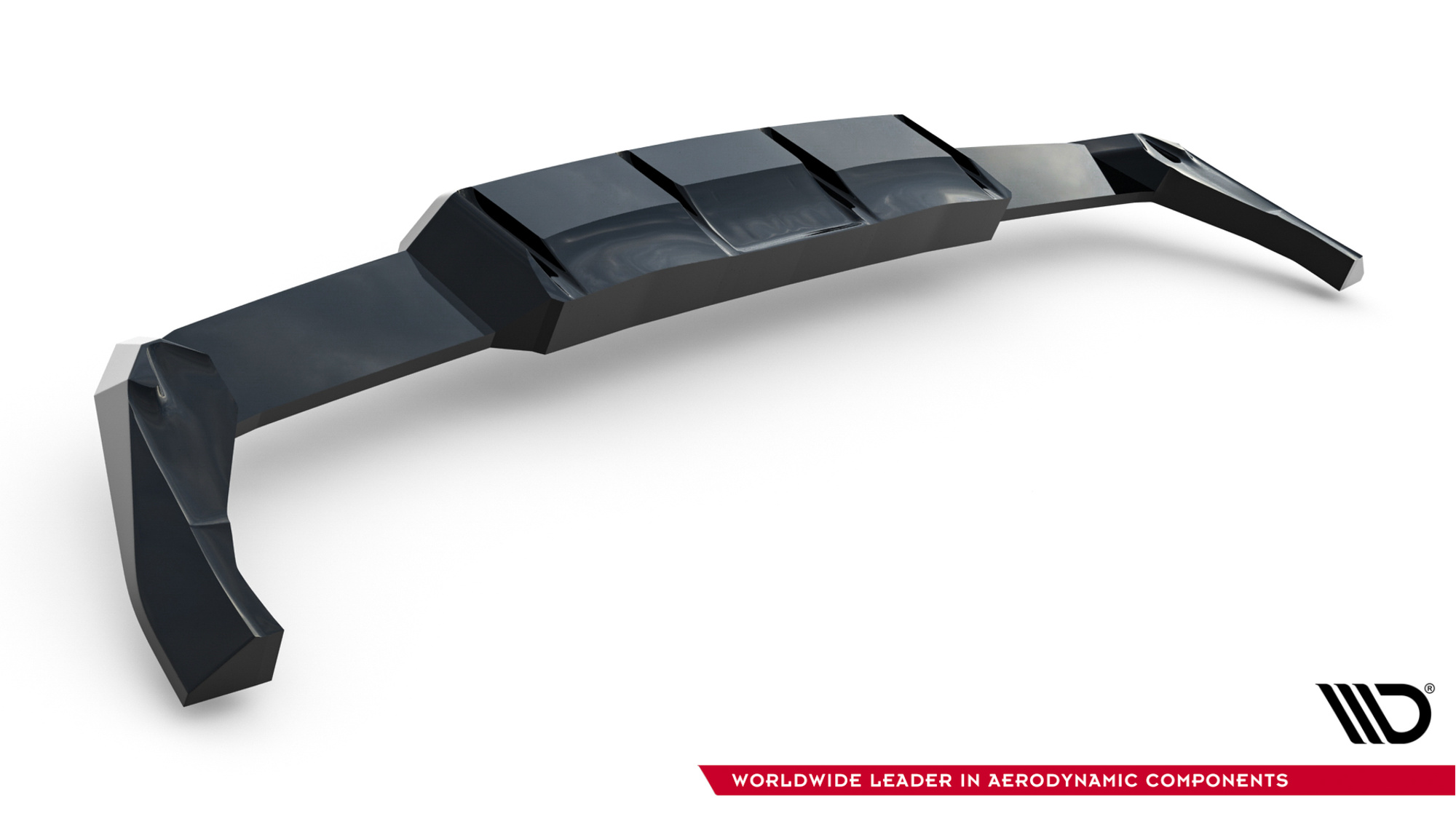 Diffusor (met verticale spijlen) V.2 Volkswagen Golf R Mk8 / Mk8 Facelift