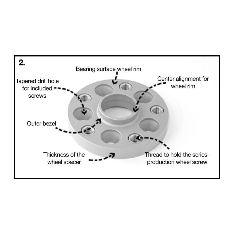 H&R DRA-Systeem Spoorverbreders 21mm 5x112 - Naaf 57,1mm - Boutmaat M14x1,5 -  Audi/Skoda/Volkswagen - Zwart