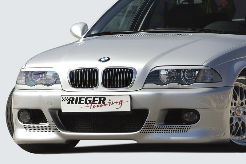 Voorbumper BMW E46 Cabrio/Coupe met extra koel openingen Rieger