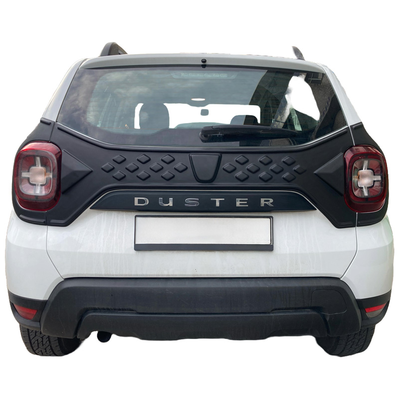 Achterklep- en achterlichtcovers  Dacia Duster II 2018-2024 - Matzwart