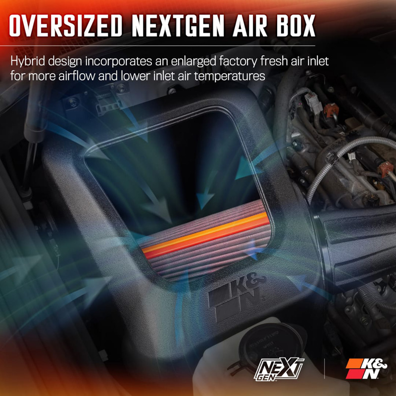 K&N NextGen Cold Air intake  Toyota Tundra & Sequoia 5.7L V8 2012-2021 (50-9036)