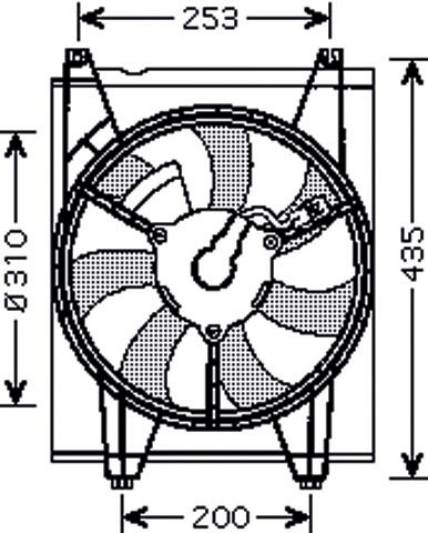 Airco fan KIA CERATO 04->> HANDGESCHAKELT/AUTOMAAT 1.6I/2.0I-16V
