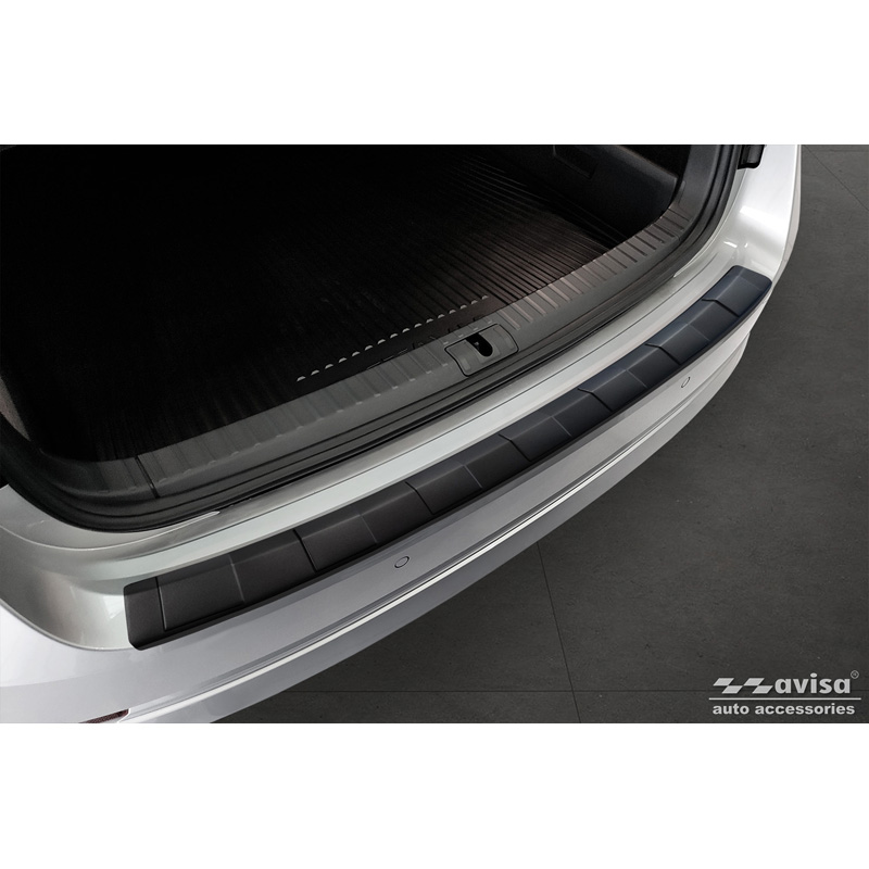 Matzwart RVS Achterbumperprotector  Skoda Octavia Combi (NX5) incl. RS 2020-2024 & FL 2024- 'Ribs'