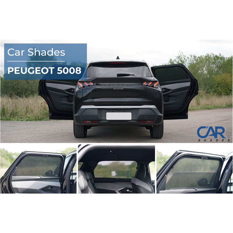 Set Car Shades (achterportieren)  Peugeot 5008 III 2024- (2-delig)