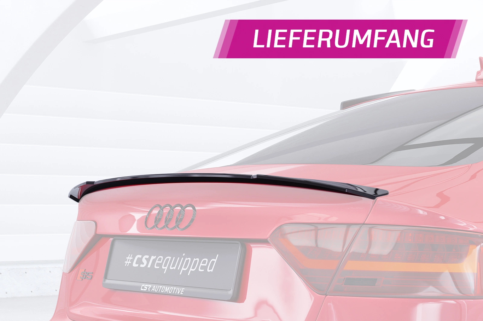 Achterspoiler Audi A5 / S5 8T Sportback (2009–2016) Glans Zwart – CSR Automotive