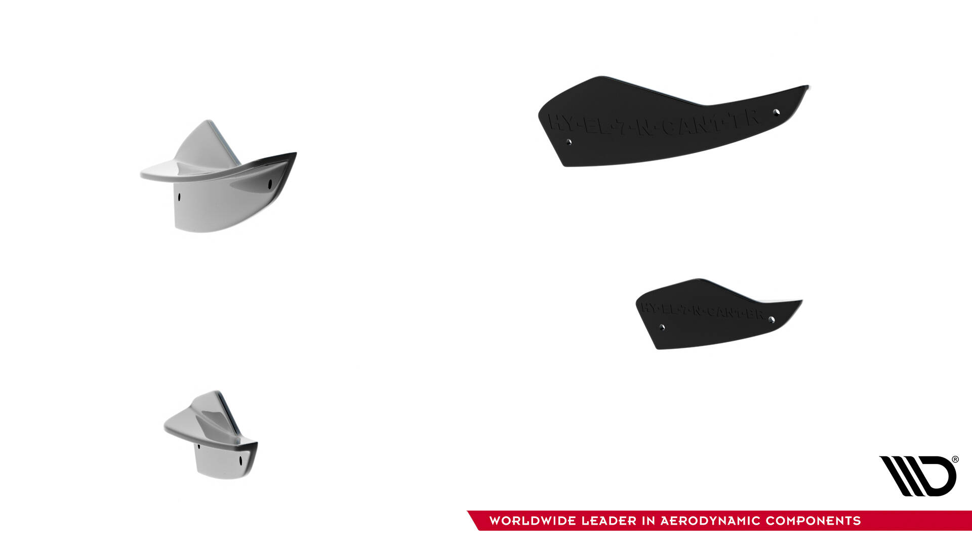 Voorbumper Wings Hyundai Elantra N MK7 Maxton Glanzend zwart