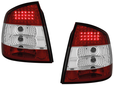 Luces traseras Opel Astra G LED rojo/blanco