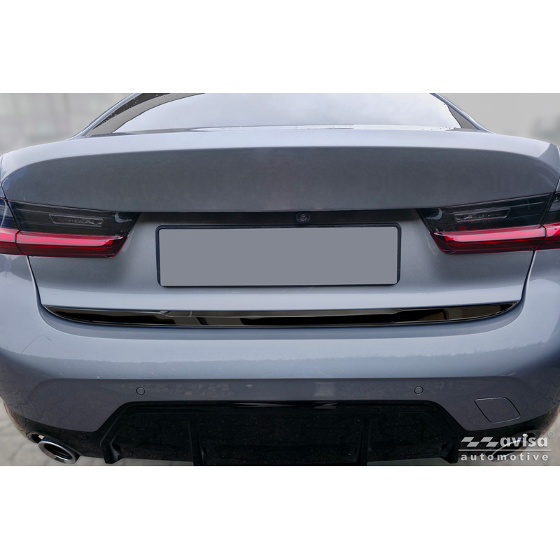 Avisa Zwart Chroom RVS Kofferbak Sierlijst  BMW 3-Serie (G20) M-Sport Facelift 2018-2022, Facelift 2022-2024 & Facelift 2024-