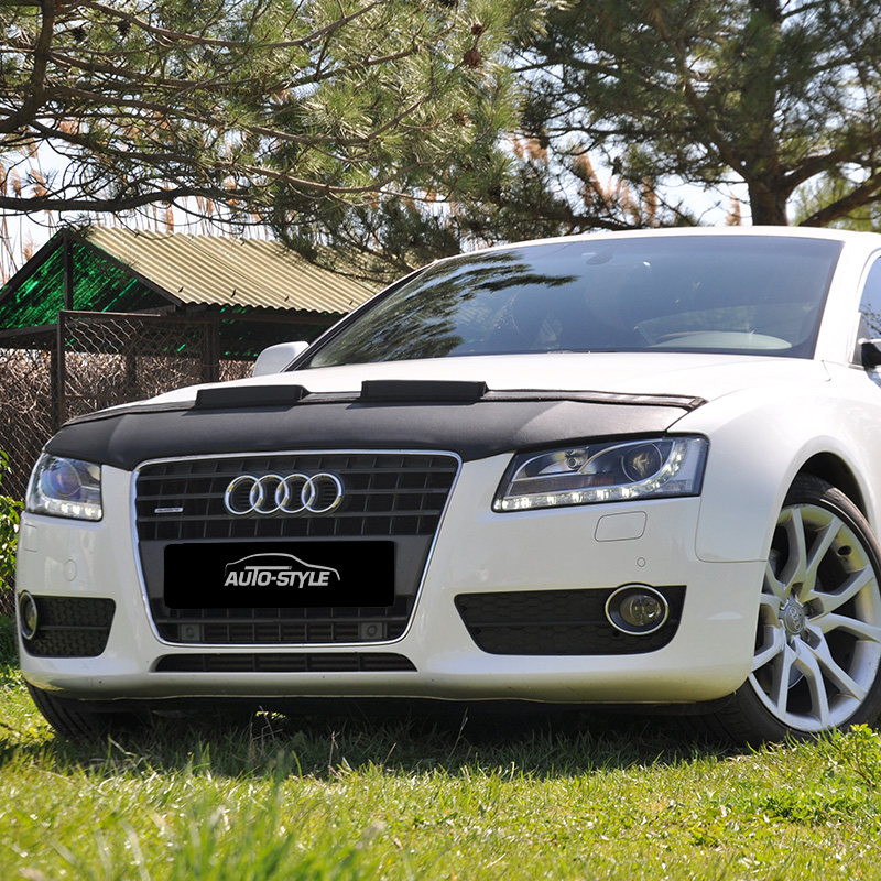 Motorkapsteenslaghoes  Audi A5 2007- 2016 zwart