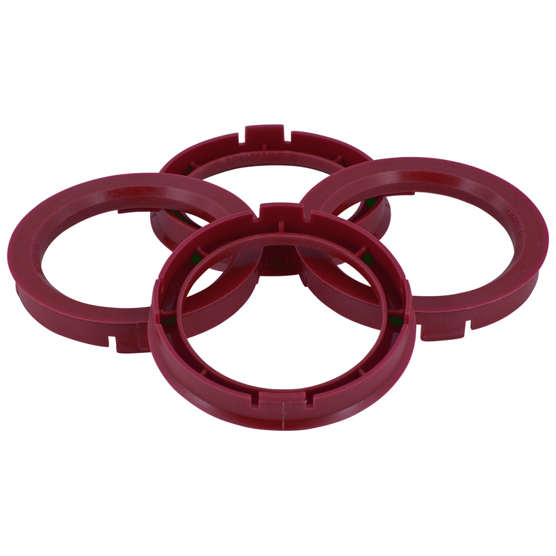 Set TPI Centreerringen - 73.0->56.1mm - Ruby Rood