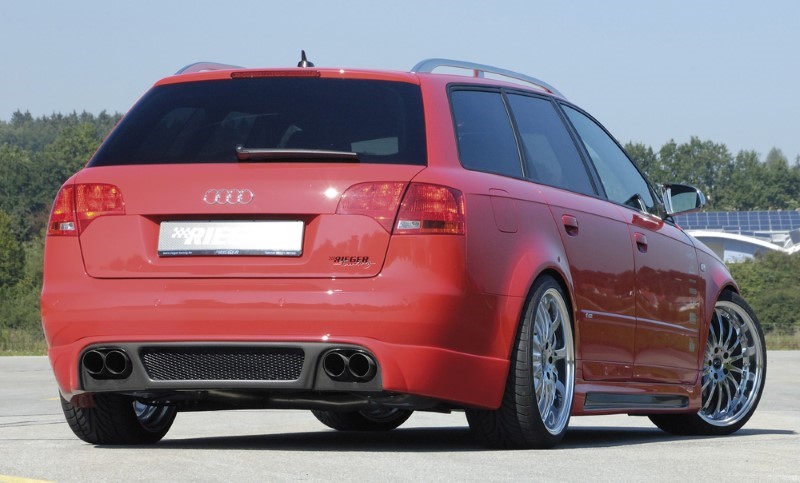 Achteraanzet Carbon look duplex Audi A4 8E B7 11.04- Rieger