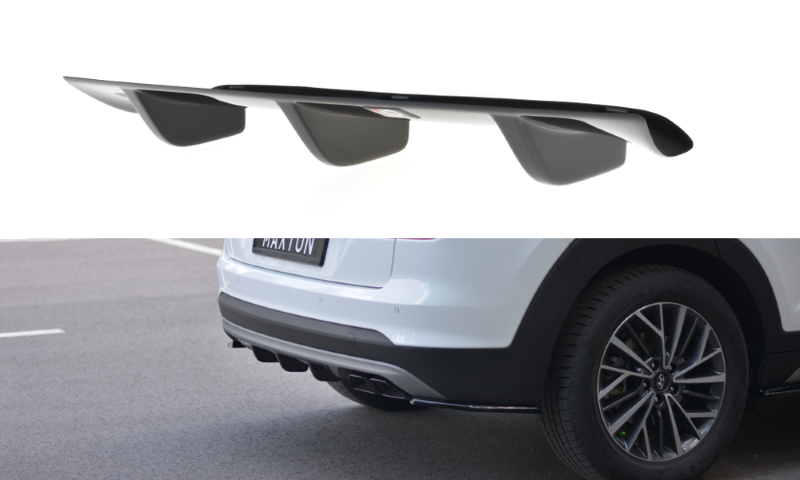 Achter Aanzet Hyundai Tucson MK.3 Facelift Glanzend Zwart