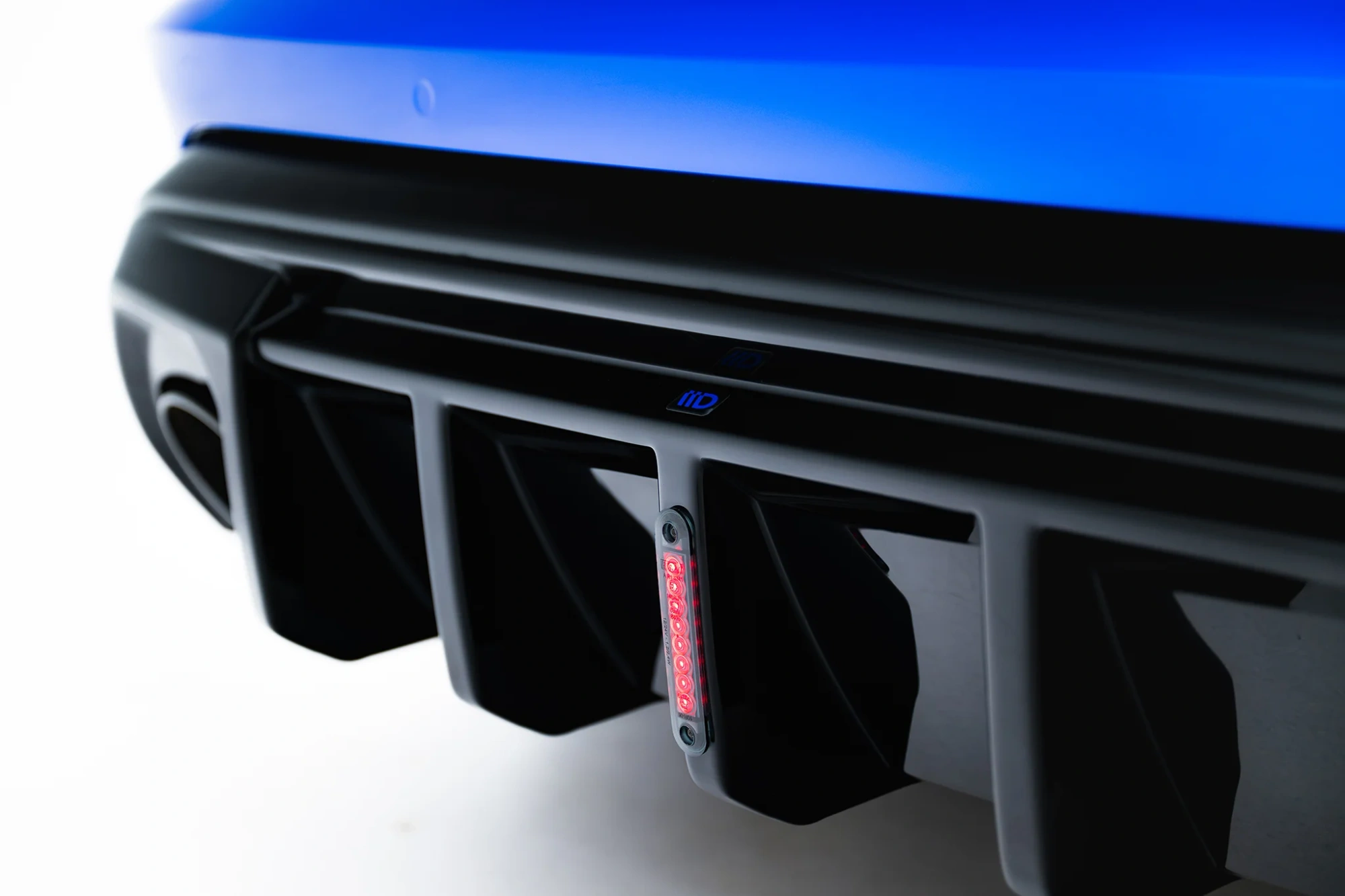 Diffuser Audi RS3 Sportback 8Y Facelift Maxton Glans Zwart met LED