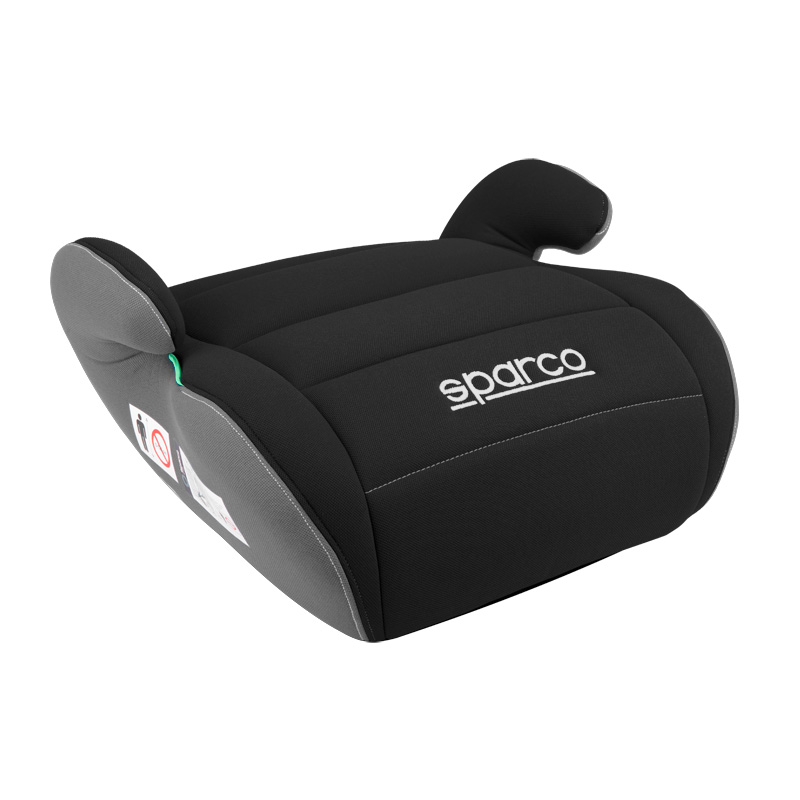 Sparco zitverhoger F100KI Zwart/Grijs i-Size 125-150cm (ECE-R129/03)