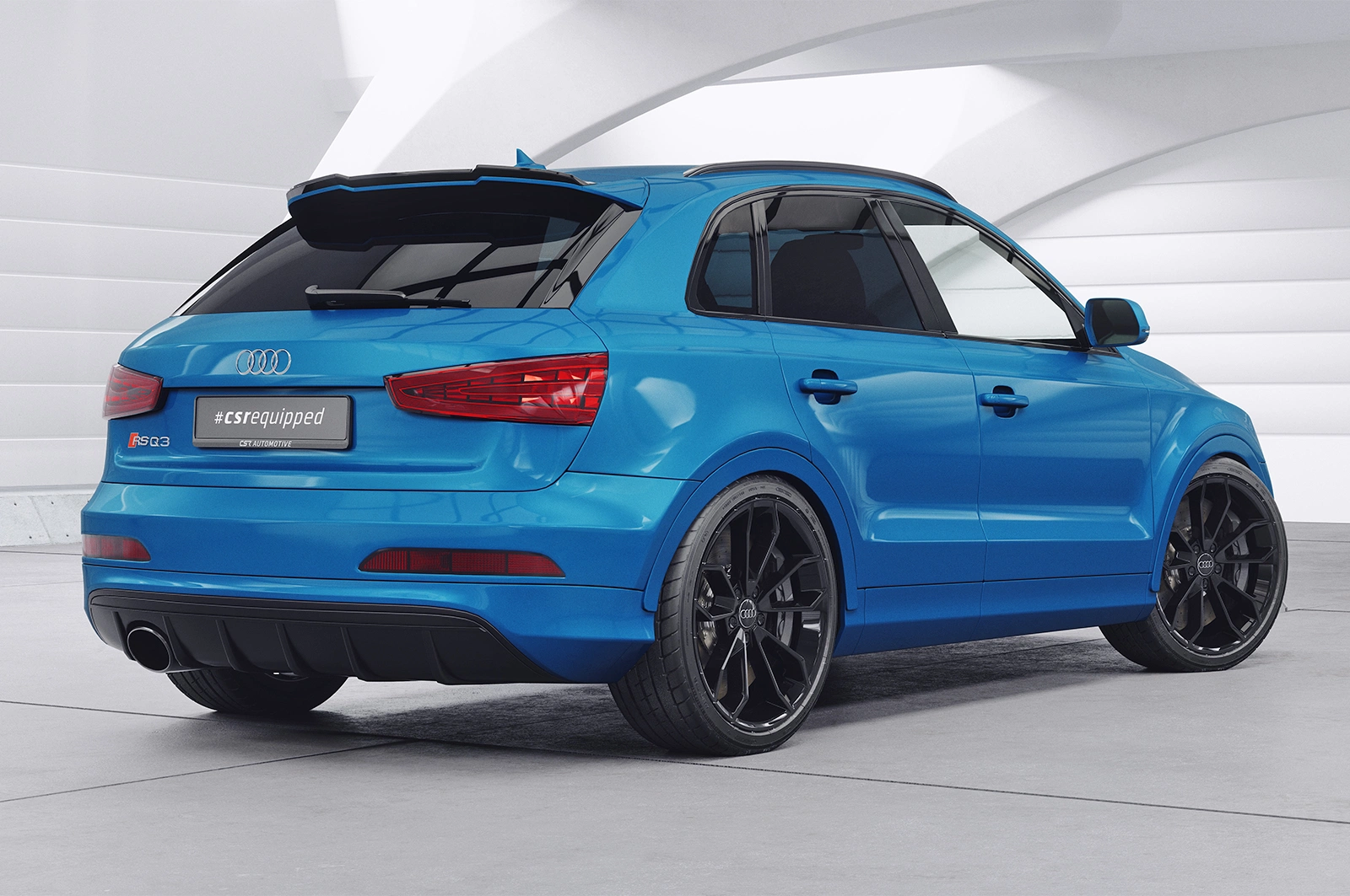 Achterspoiler Audi RSQ3 (8U) glans zwart