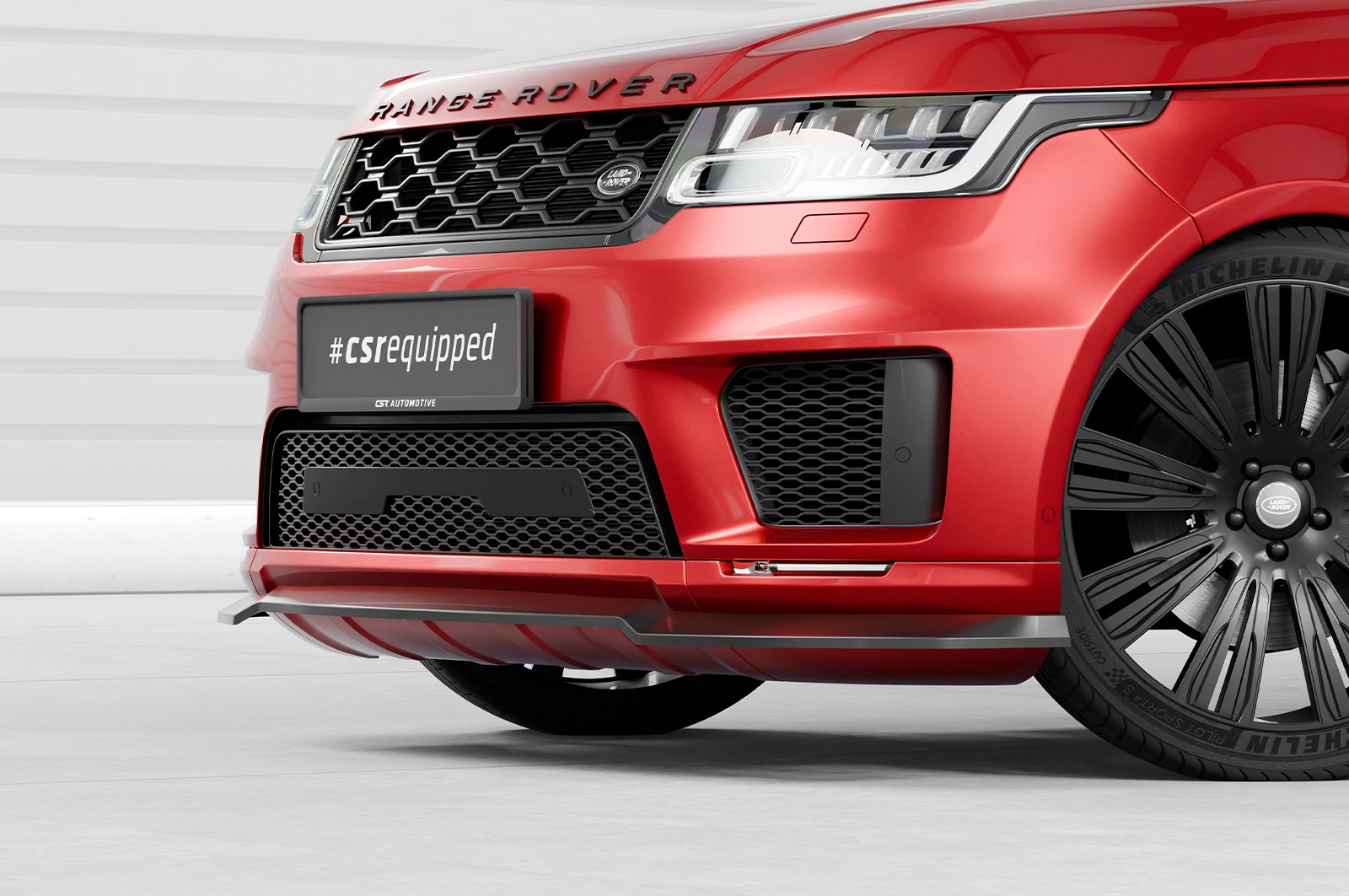 Voorspoiler Land Rover Range Rover Sport Glans Zwart (Facelift) 2017 – CSR Automotive