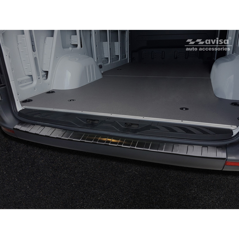 Zwart RVS Achterbumperprotector  Mercedes Sprinter III 2018- 'Ribs'