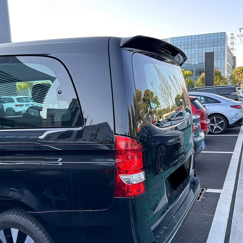 Dakspoiler (Spoiler Cap)  Mercedes V-Klasse W447 2014- & EQV 2020- (met achterklep) (ABS Glanzend zwart)