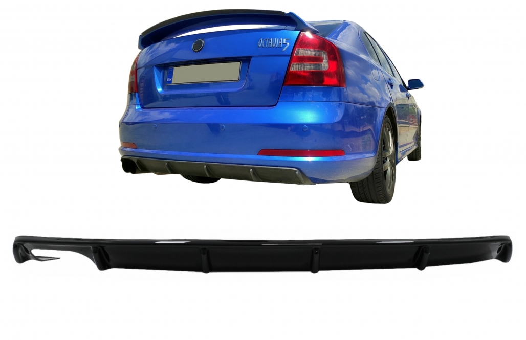 Diffuser Skoda Octavia II 04-09 Glans Zwart