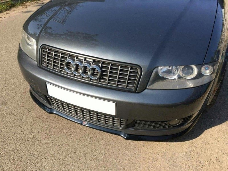 Voorspoiler Audi A4 S-Line B6 V.1 Glanzend Zwart
