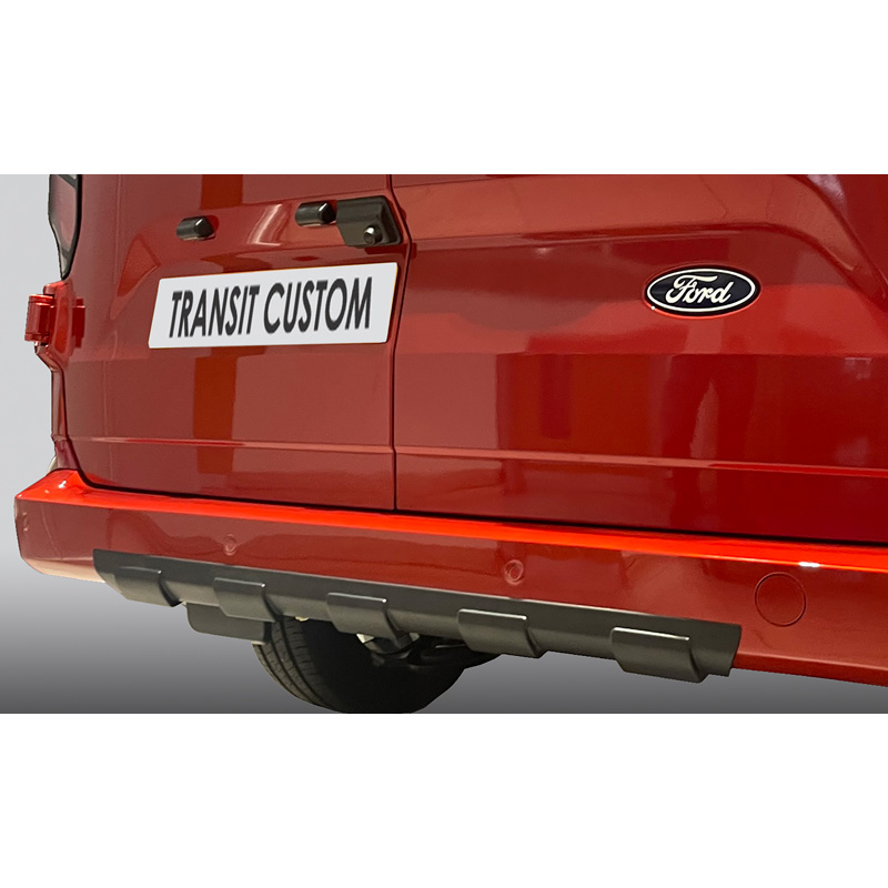RGM Achterbumperskirt 'Skid-Plate'  Ford Transit Custom / Tourneo Custom 2023- Zwart (ABS)