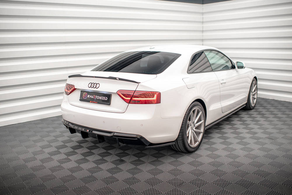 Zijdiffuser Audi A5 Coupe 8T Facelift  2011 - 2016  Maxton Glans Zwart
