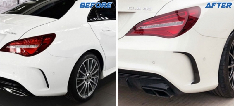Mercedes CLA-Klasse W117 CLA45 AMG Canards achter 2013-2018